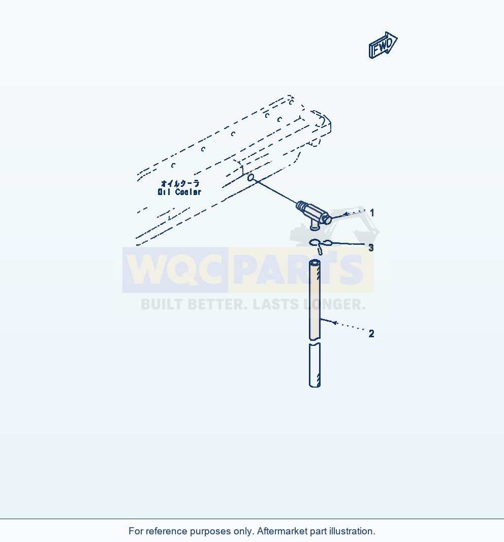 Komatsu WA470-7 Water Drain Valve parts diagram