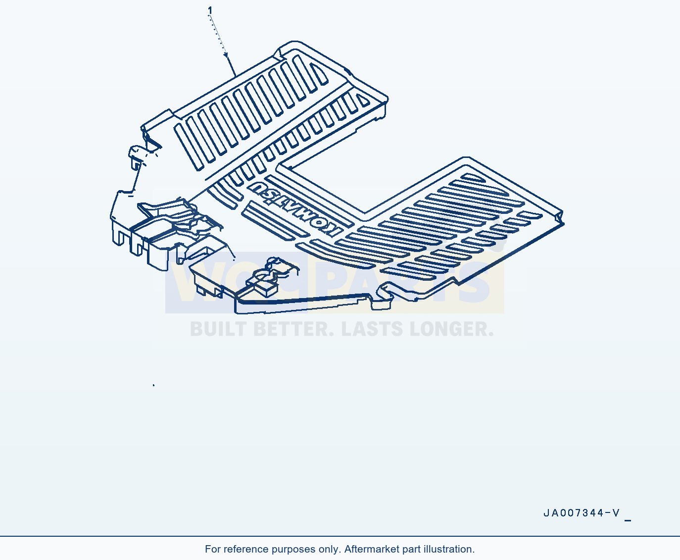 Komatsu WA470-7 Floor Mat (#10001-) parts diagram