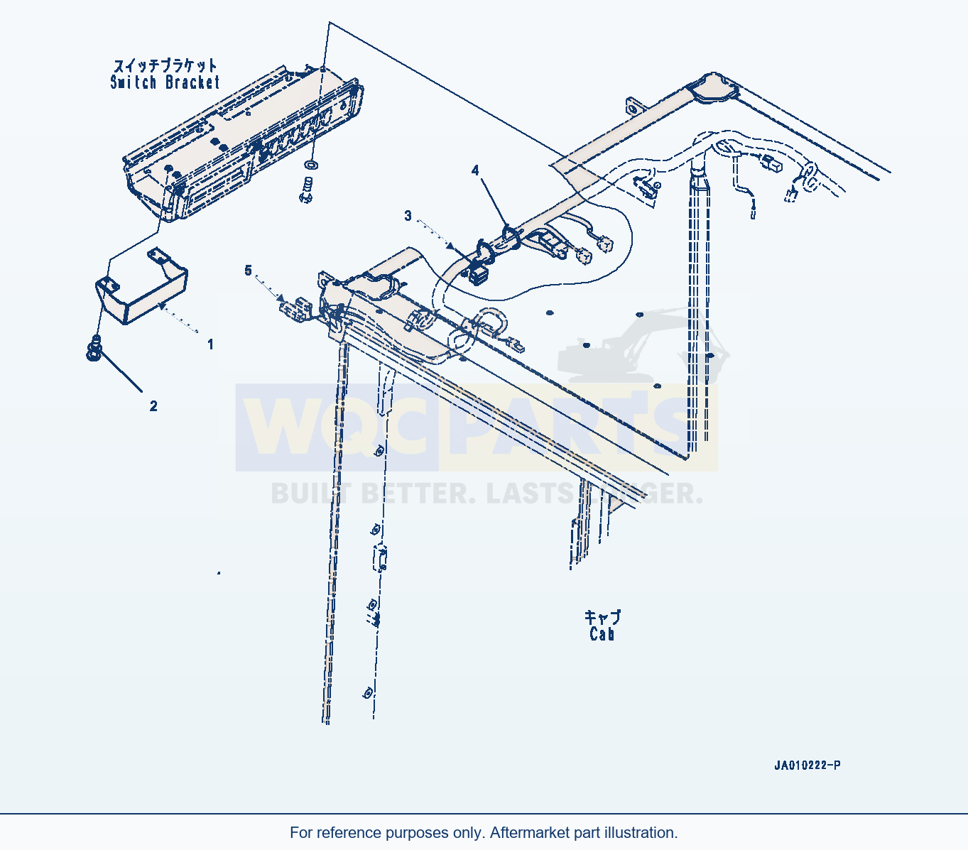 Komatsu WA470-7 Parts For Less Radio (#10001-) parts diagram