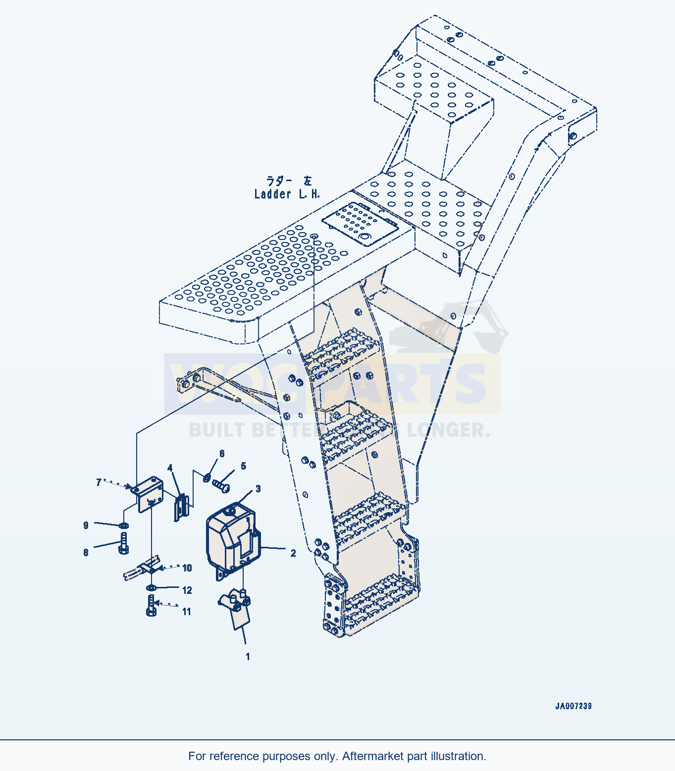 Komatsu WA470-7 Window Washer Tank (#10001-) parts diagram