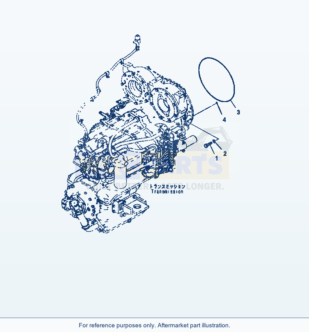 Komatsu WA470-7 Torque Converter And Transmission O-Ring parts diagram