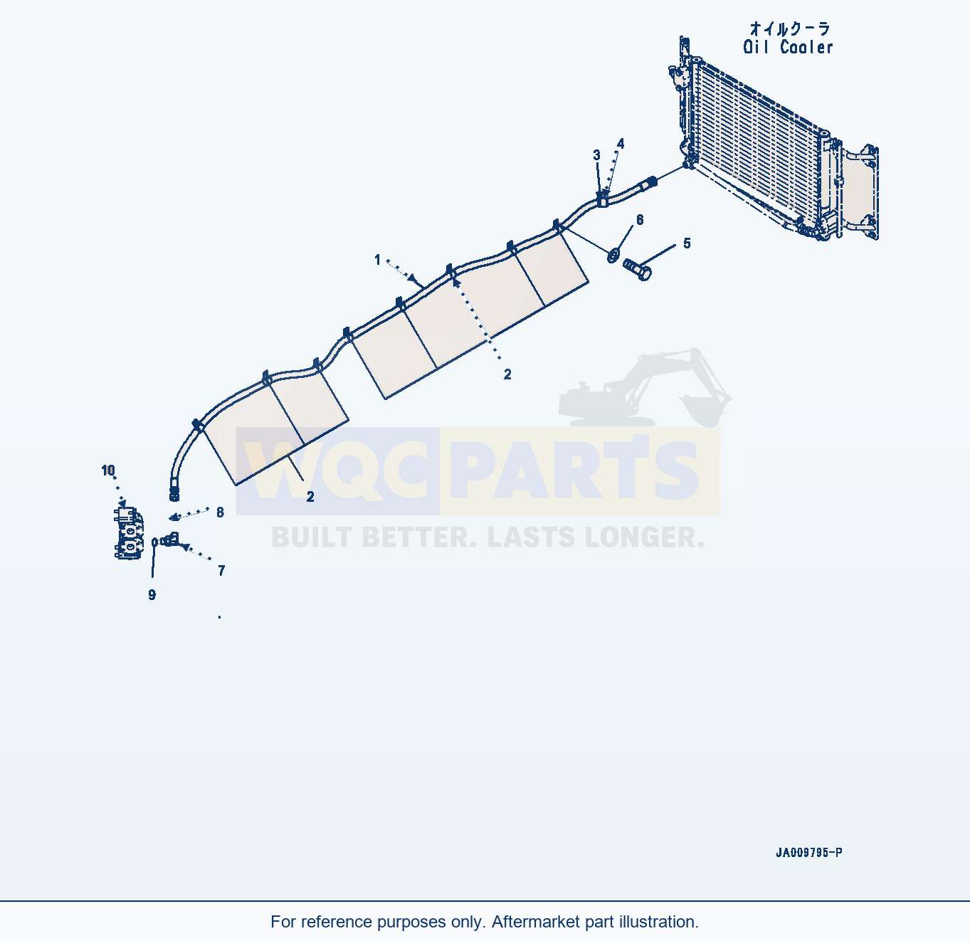 Komatsu WA470-8 Cooling Piping (#100001-) parts diagram