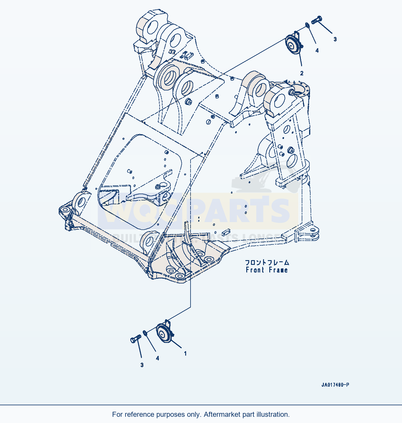 Komatsu WA470-8 Horn (#100001-) parts diagram