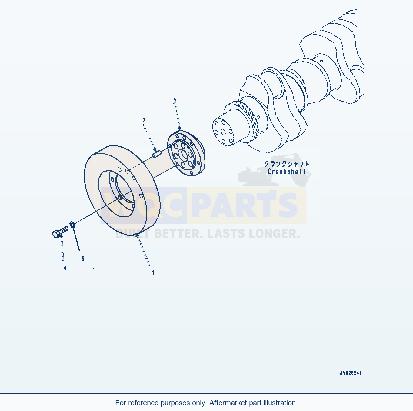 Komatsu WA470-8 Vibration Damper (#860103-) parts diagram