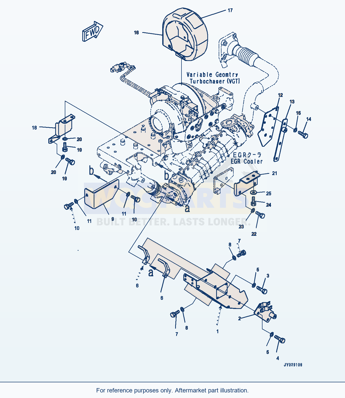 Komatsu WA470-8 Heat Shield (#860103-) parts diagram