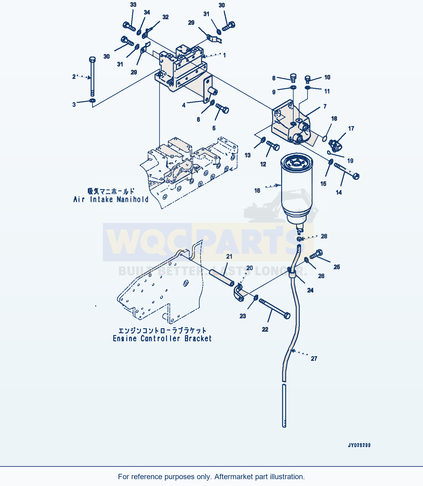 Komatsu WA470-8 Fuel Prefilter (#860103-) parts diagram
