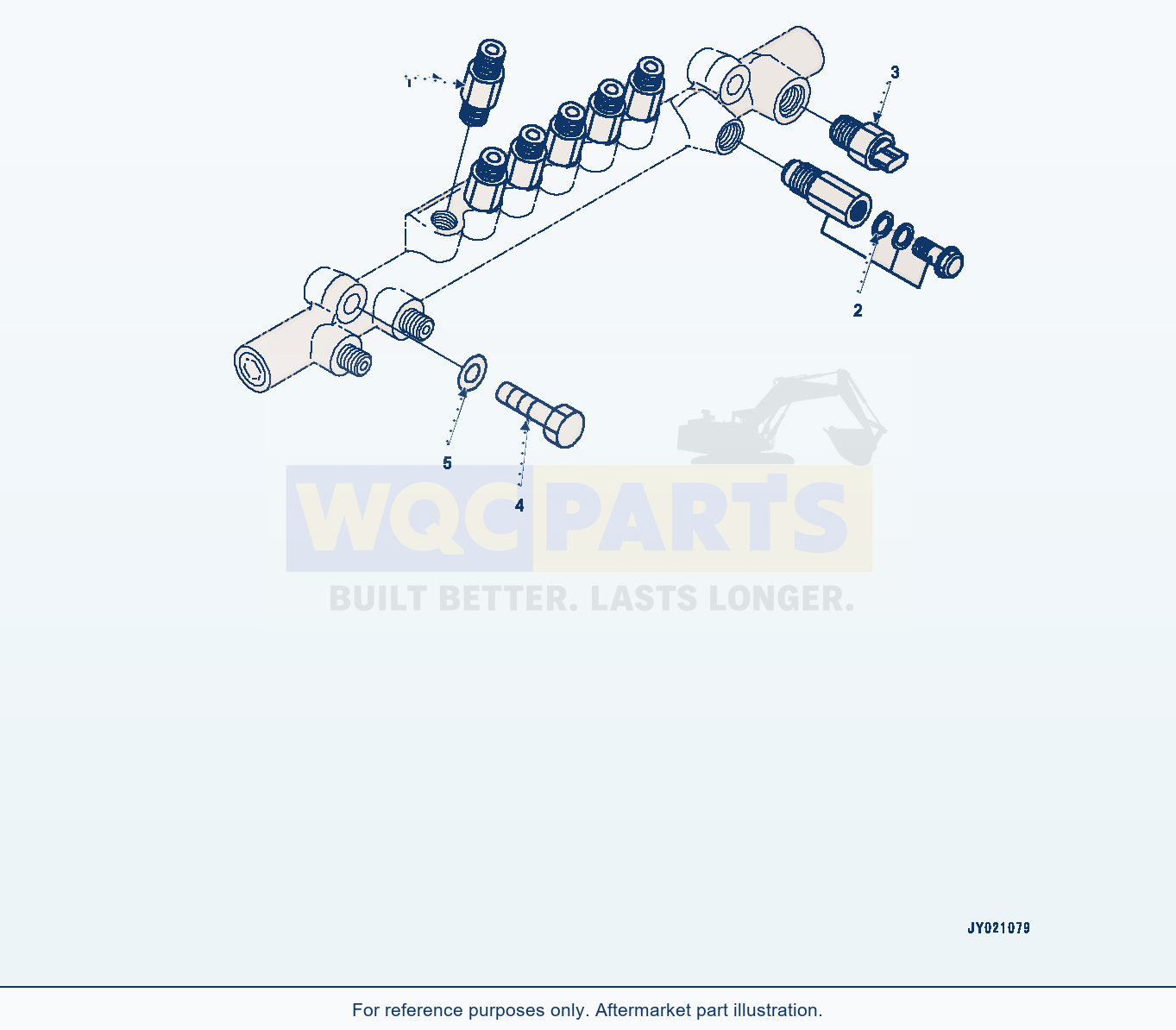 Komatsu WA470-8 Fuel Supply Pump, Common Rail (#860103-) parts diagram