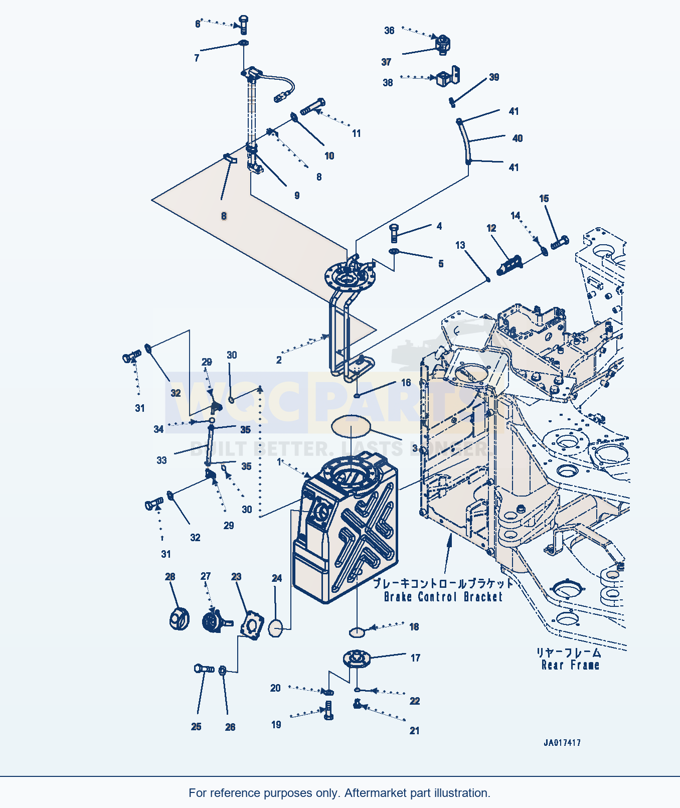 Komatsu WA470-8 Def Tank (#100001-) parts diagram