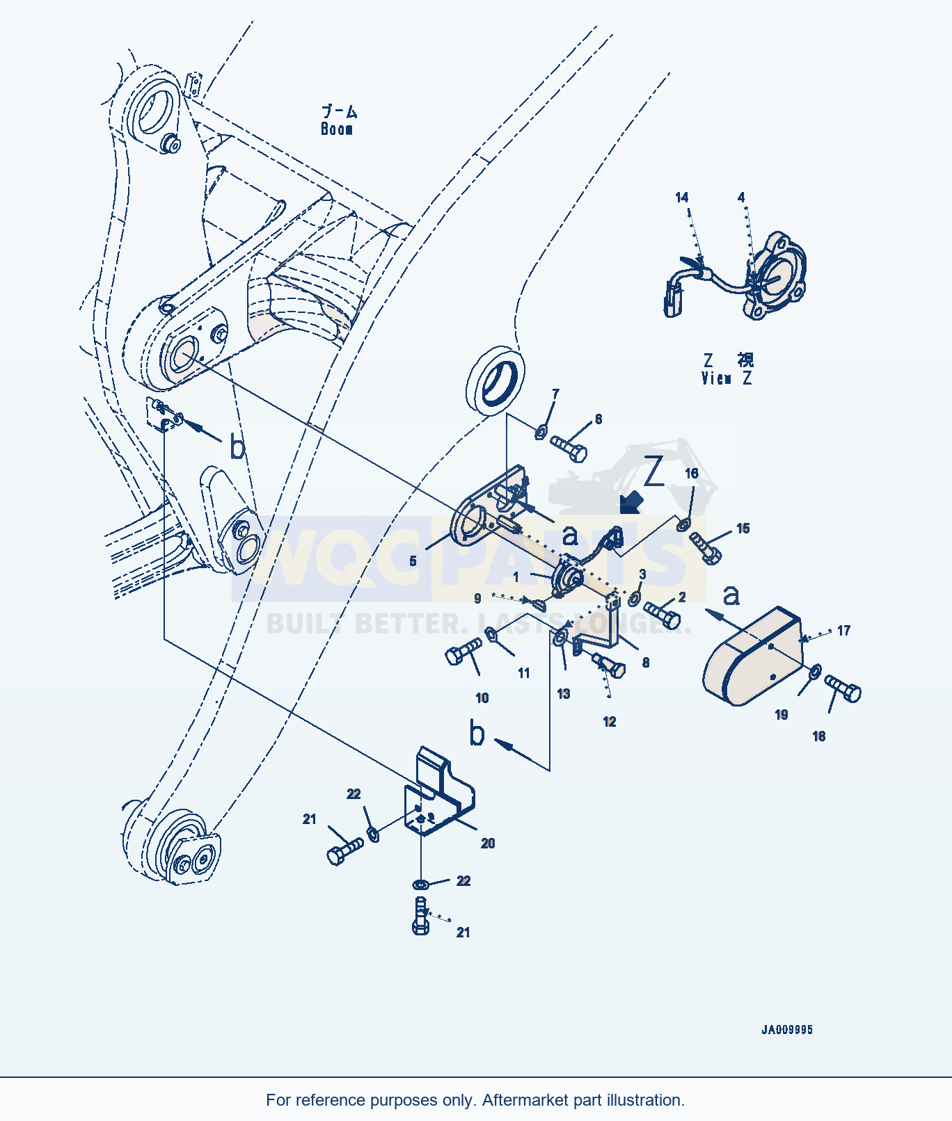 Komatsu WA470-8 Bucket Positioner (#100001-) parts diagram