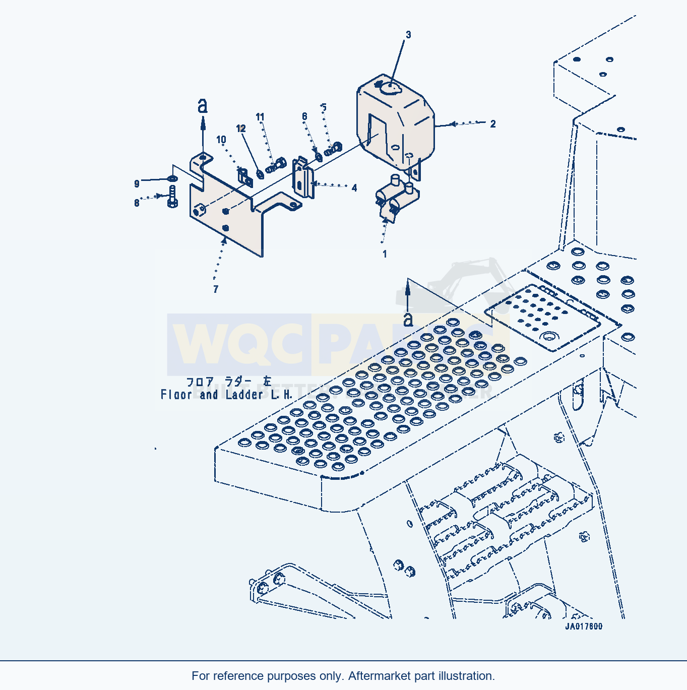 Komatsu WA470-8 Window Washer Tank (#100001-) parts diagram