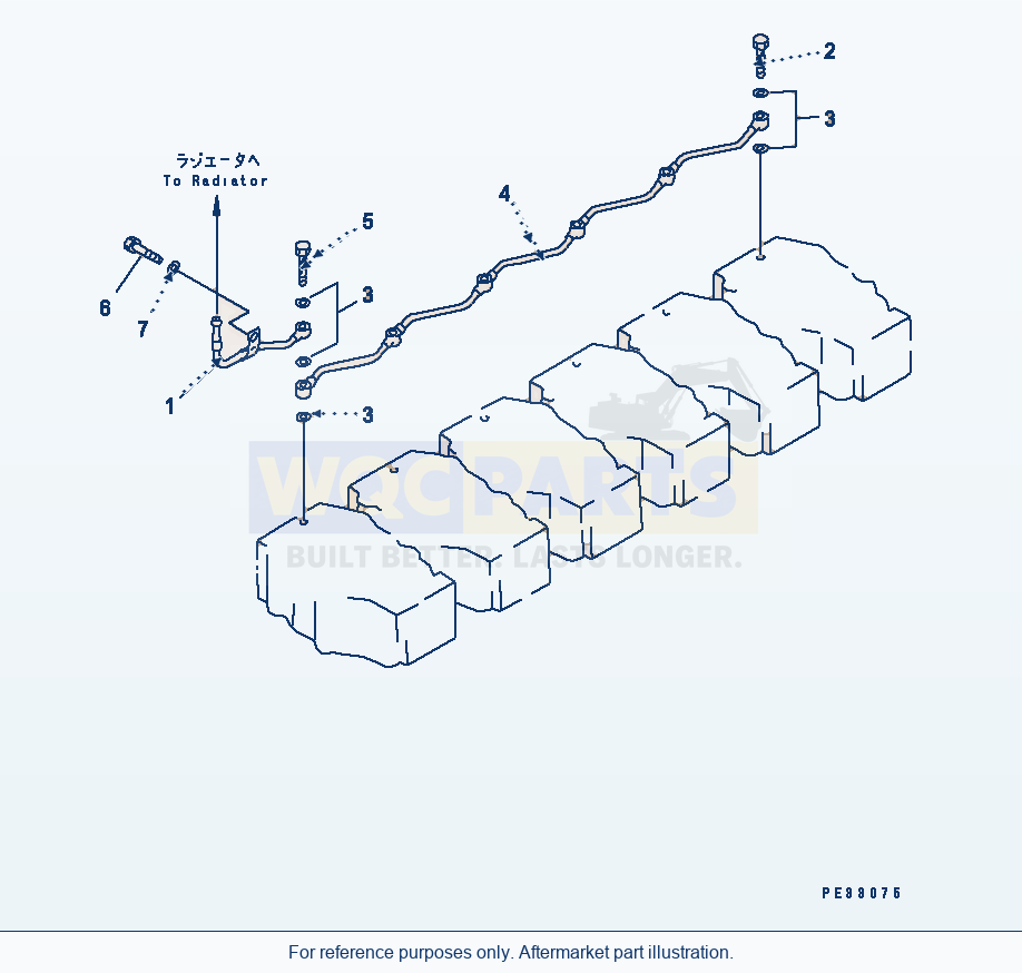 Komatsu WA500-1 Air Vent(#19731-25578) parts diagram