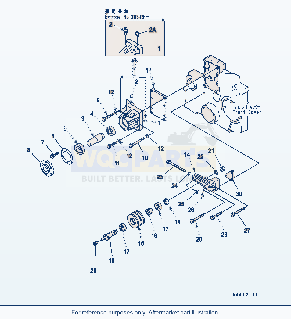 Komatsu WA500-1 Fan Drive (Extreme Cold Terrain Spec.)(#19040-) parts diagram