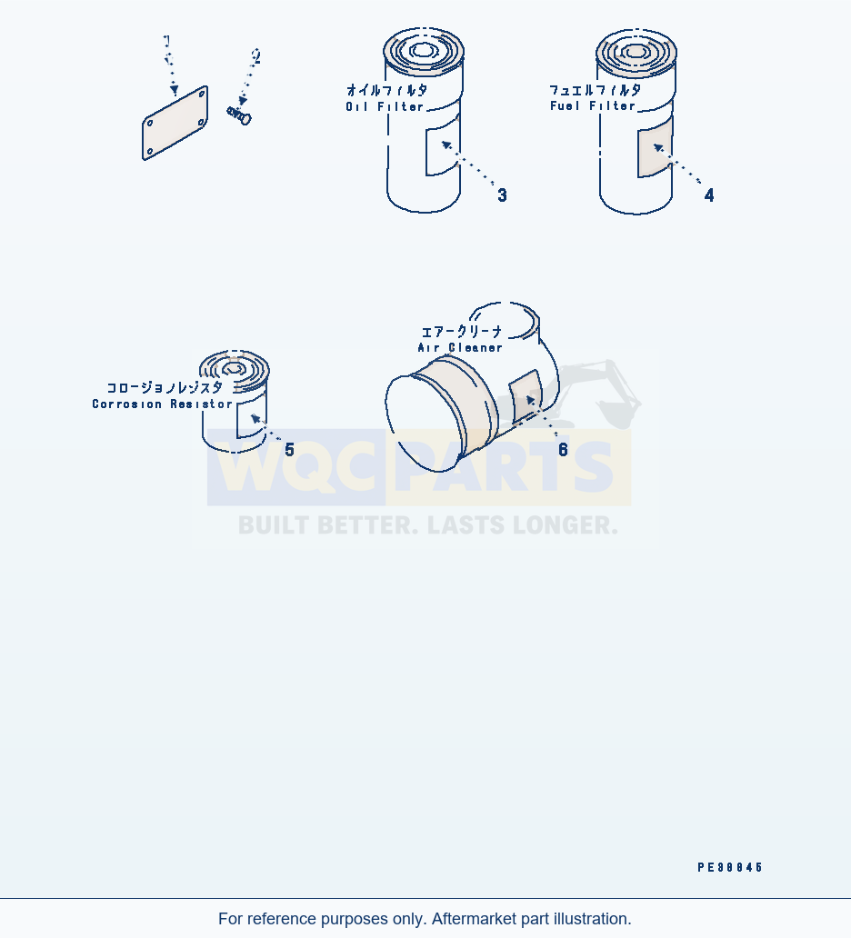 Komatsu WA500-1 Name Plate And Caution Plate (Arabic)(#19040-) parts diagram