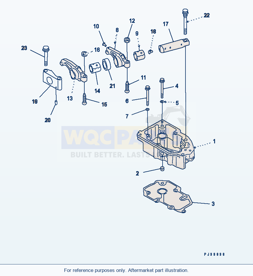 Komatsu WA500-1 Rocker Arm(#24820-26054) parts diagram