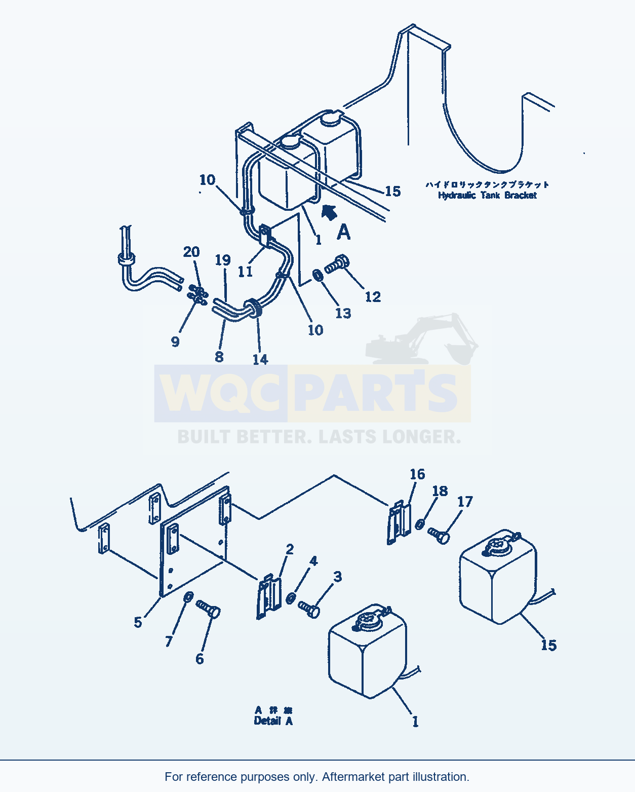 Komatsu WA500-1 Window Washer(#10001-19999) Serial 10001-UP parts diagram