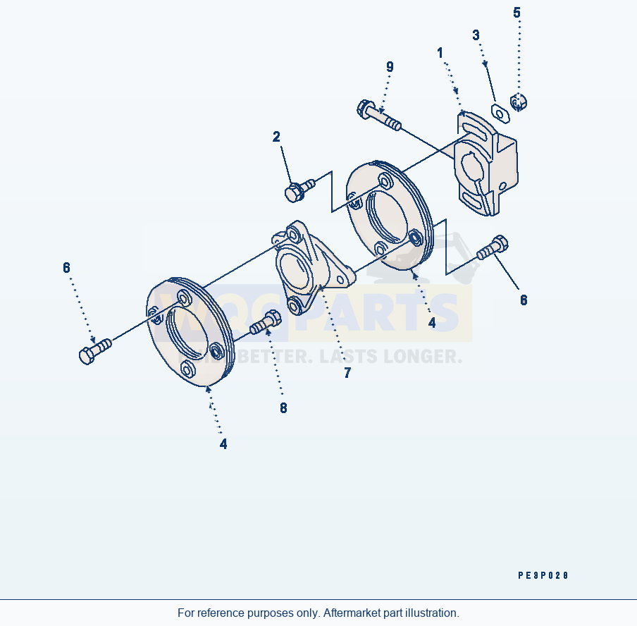Komatsu WA500-1 Fuel Injection Pump (Coupling)(#11968-15599) parts diagram