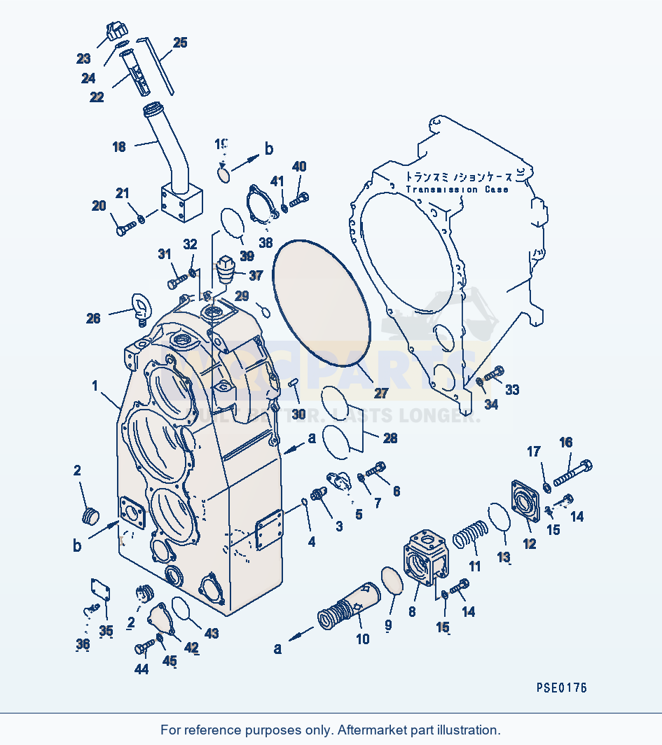 Komatsu WA500-1 Transfer Case(#10001-19999) Serial 10001-UP parts diagram