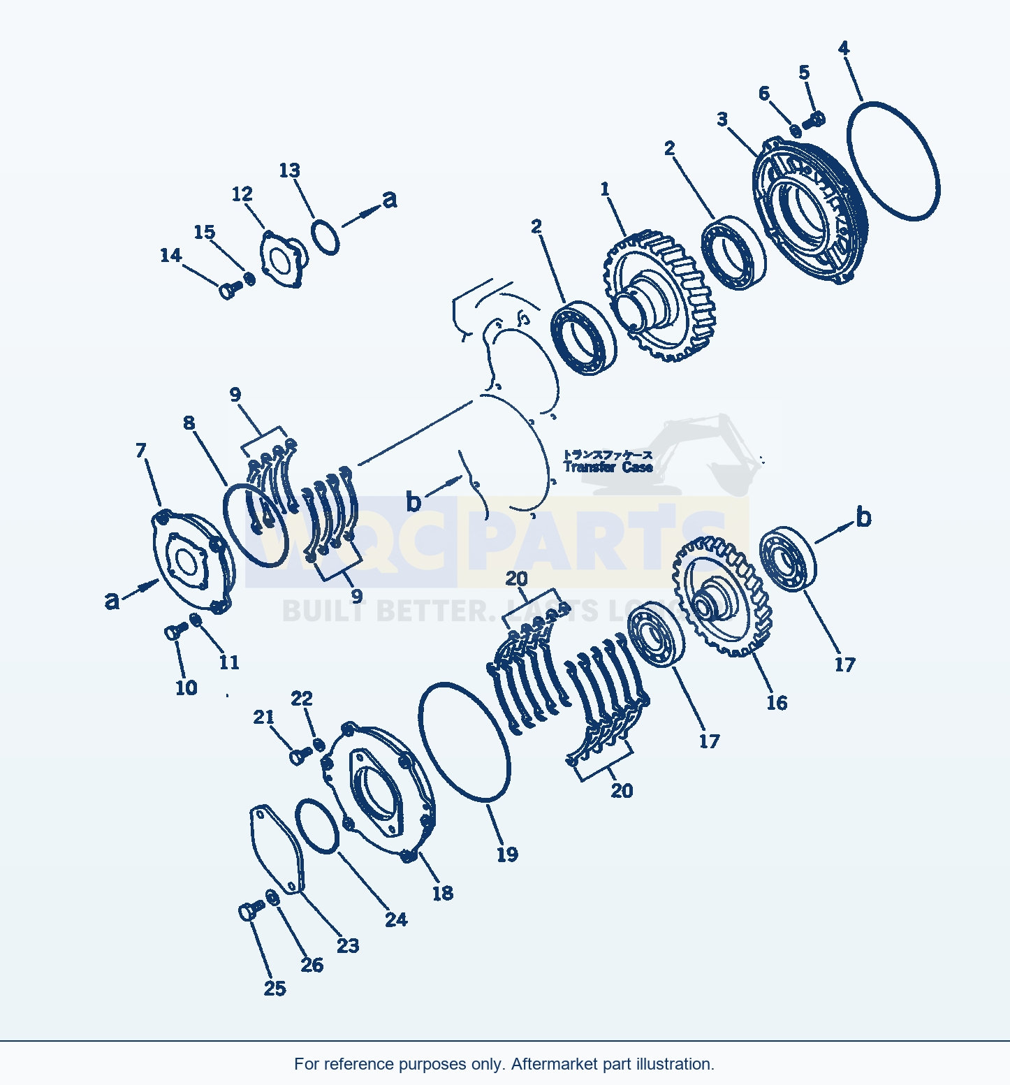 Komatsu WA500-1 Transfer Gear(#20001-) Serial 10001-UP parts diagram