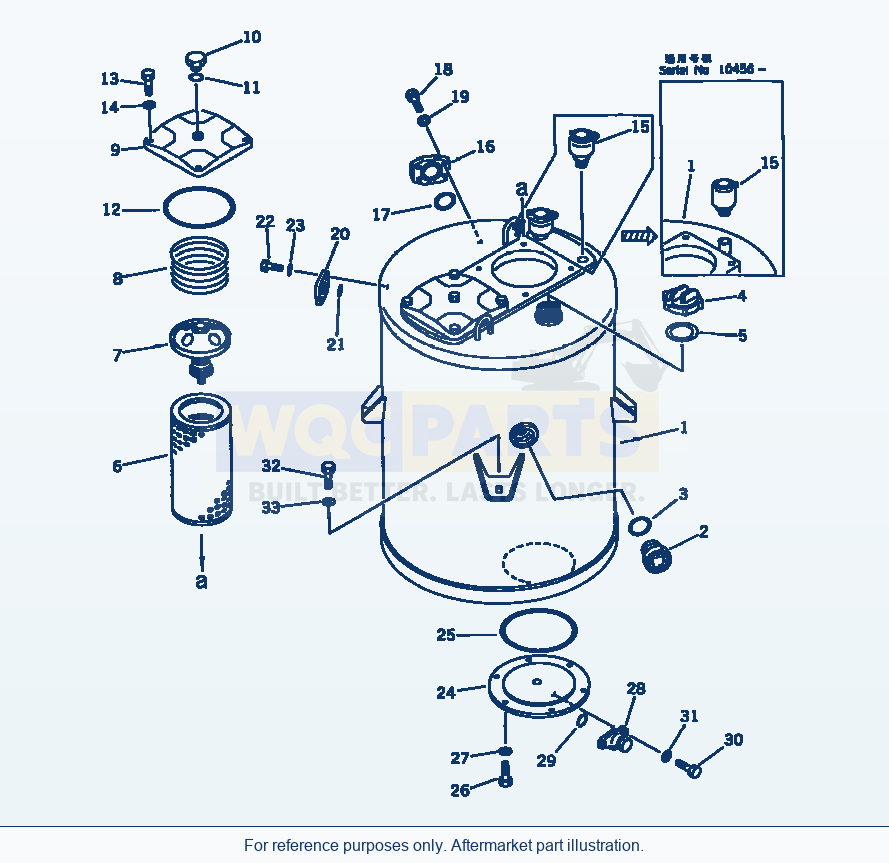 Komatsu WA500-1 Hydraulic Tank(#10001-19999) parts diagram