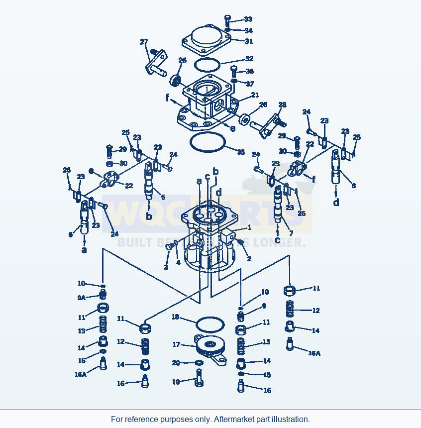 Komatsu WA500-1 P.O.C. Valve(#10001-19999) Serial 10001-UP parts diagram