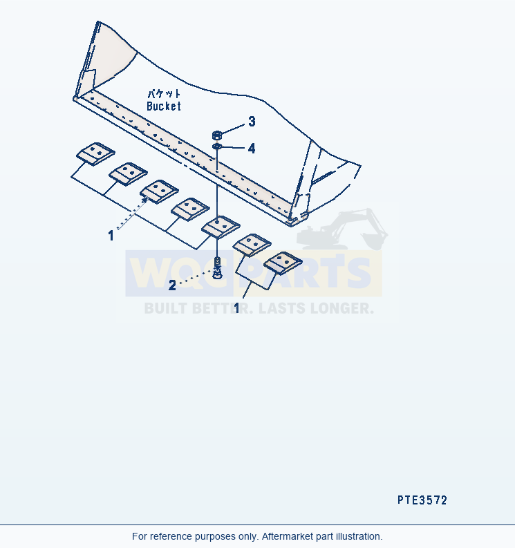 Komatsu WA500-1 Segment Edge(#20001-) Serial 10001-UP parts diagram