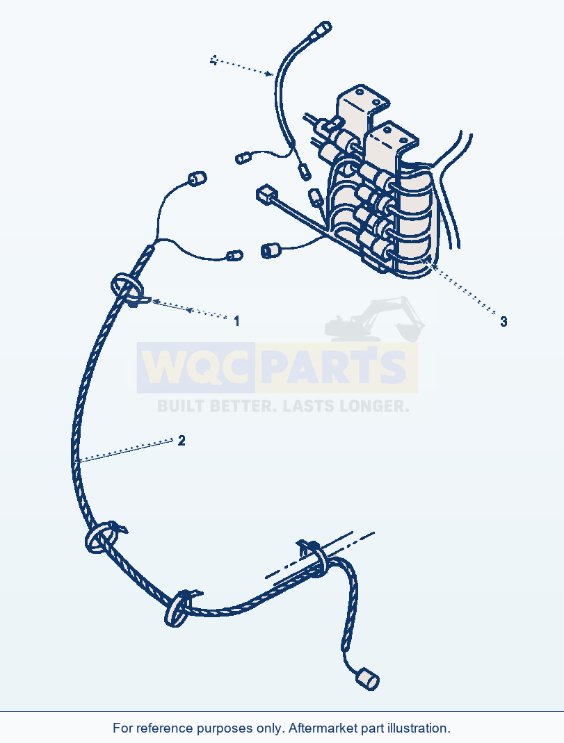 Komatsu WA500-1LC Ground Driven Steering - Electrical parts diagram