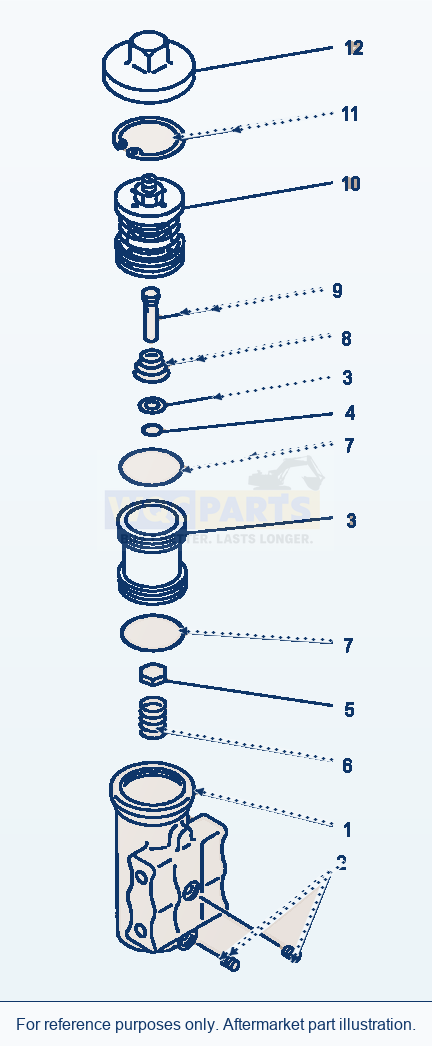 Komatsu WA500-1LE Air Governor parts diagram