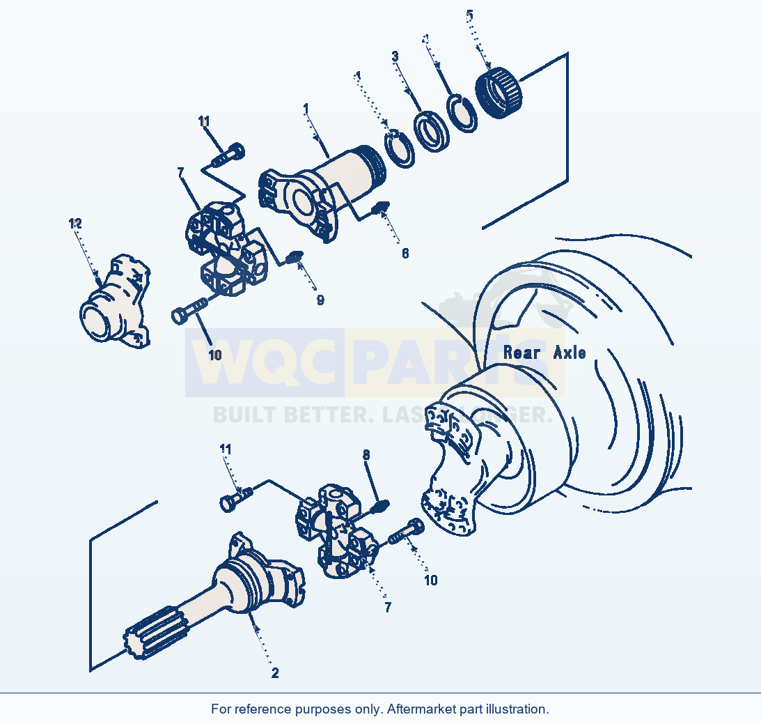Komatsu WA500-1LE Drive Shaft (Rear) parts diagram