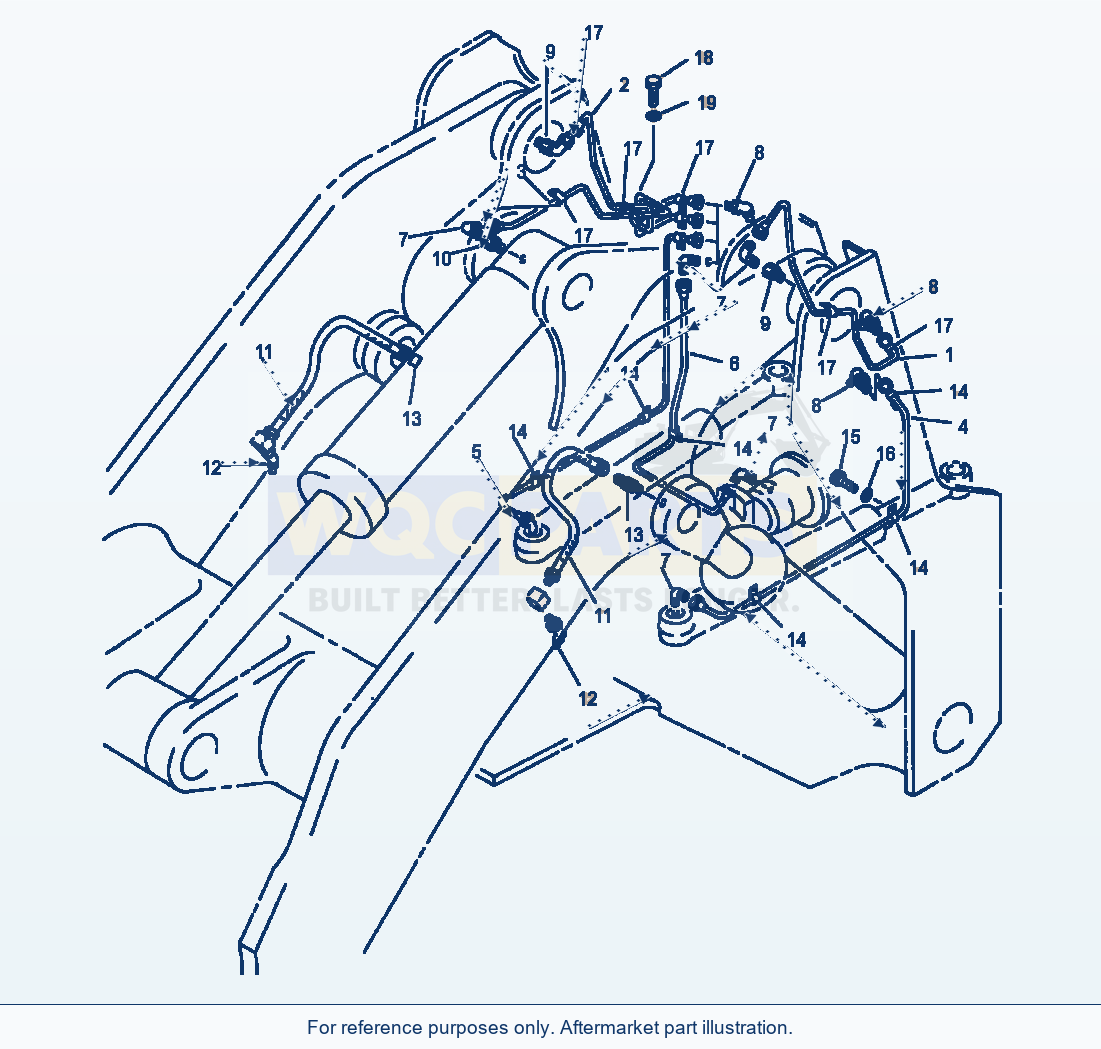 Komatsu WA500-1LE Lubricator - Work Equipment And Cylinders parts diagram
