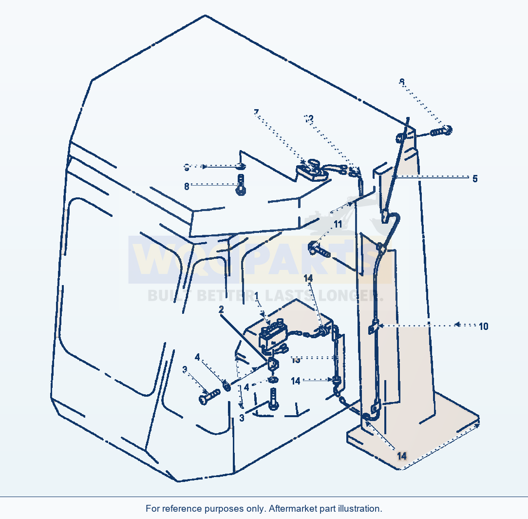 Komatsu WA500-1LE Operator'S Cab Car Radio parts diagram