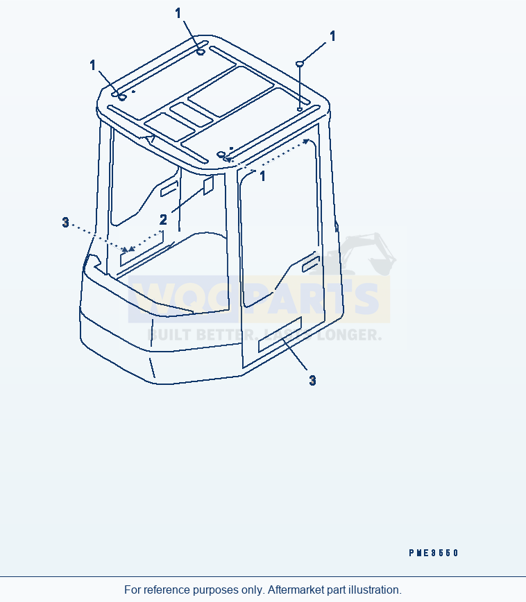 Komatsu WA500-3 Operator'S Cab (Marks And Plates)(#50001-52000) parts diagram