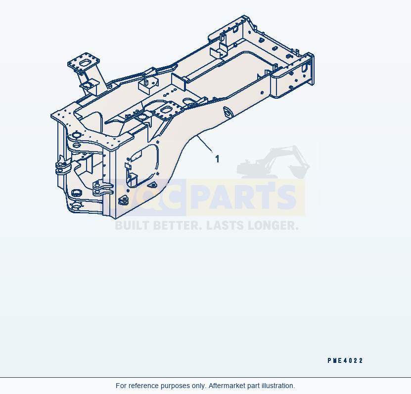 Komatsu WA500-3 Rear Frame (With Brake Cooling System)(#52001-) parts diagram
