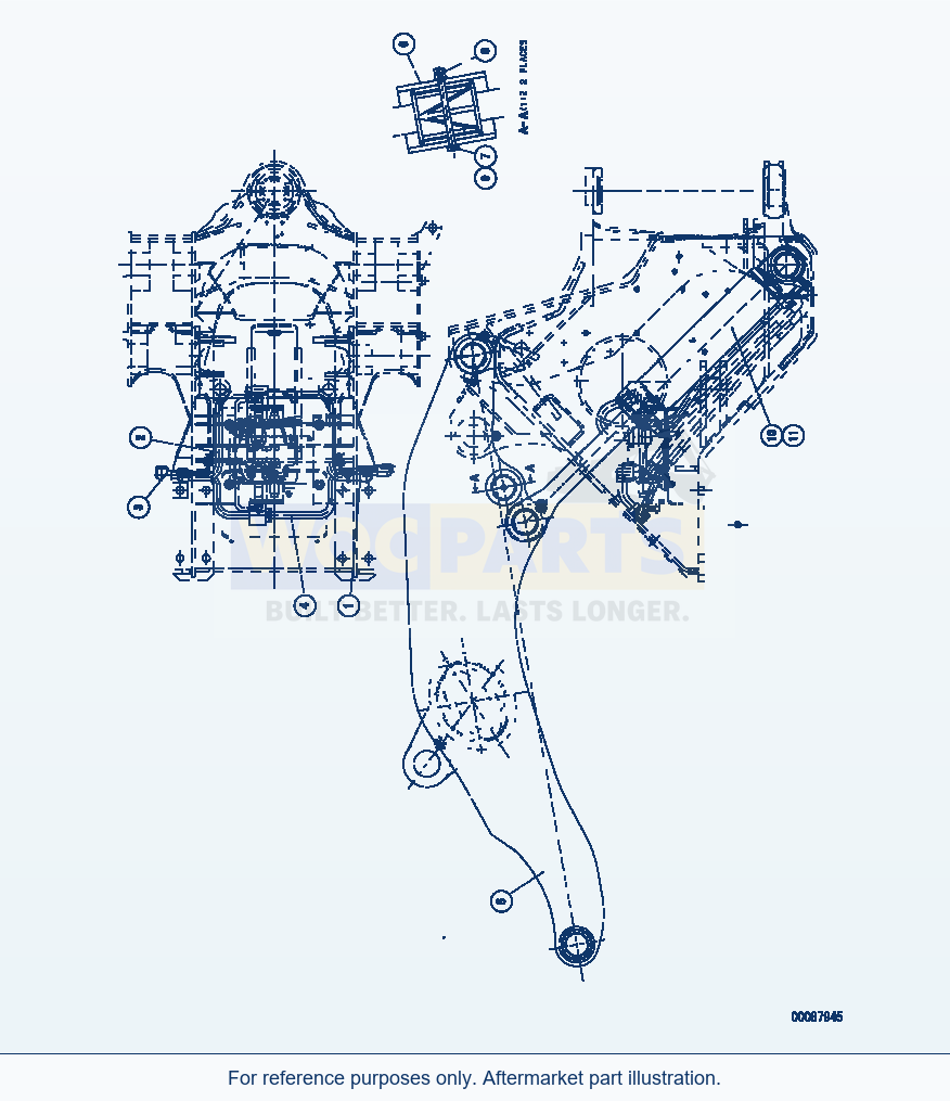 Komatsu WA500-3 Hydraulic Line(#52491-) parts diagram