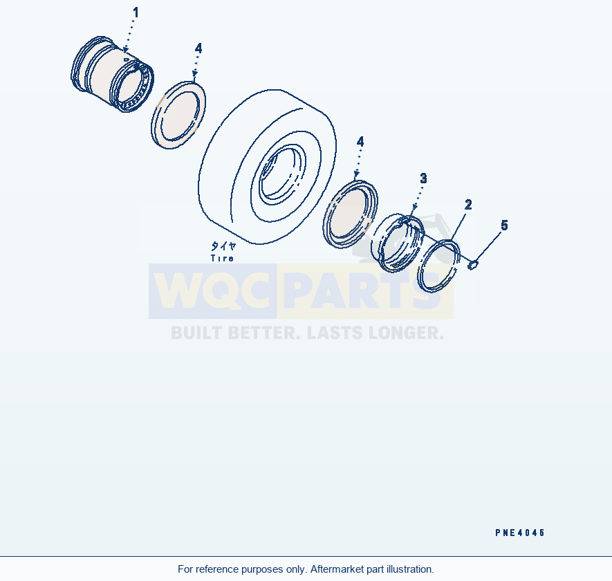 Komatsu WA500-3 Rim (26.5-25) (Lemmerz) parts diagram