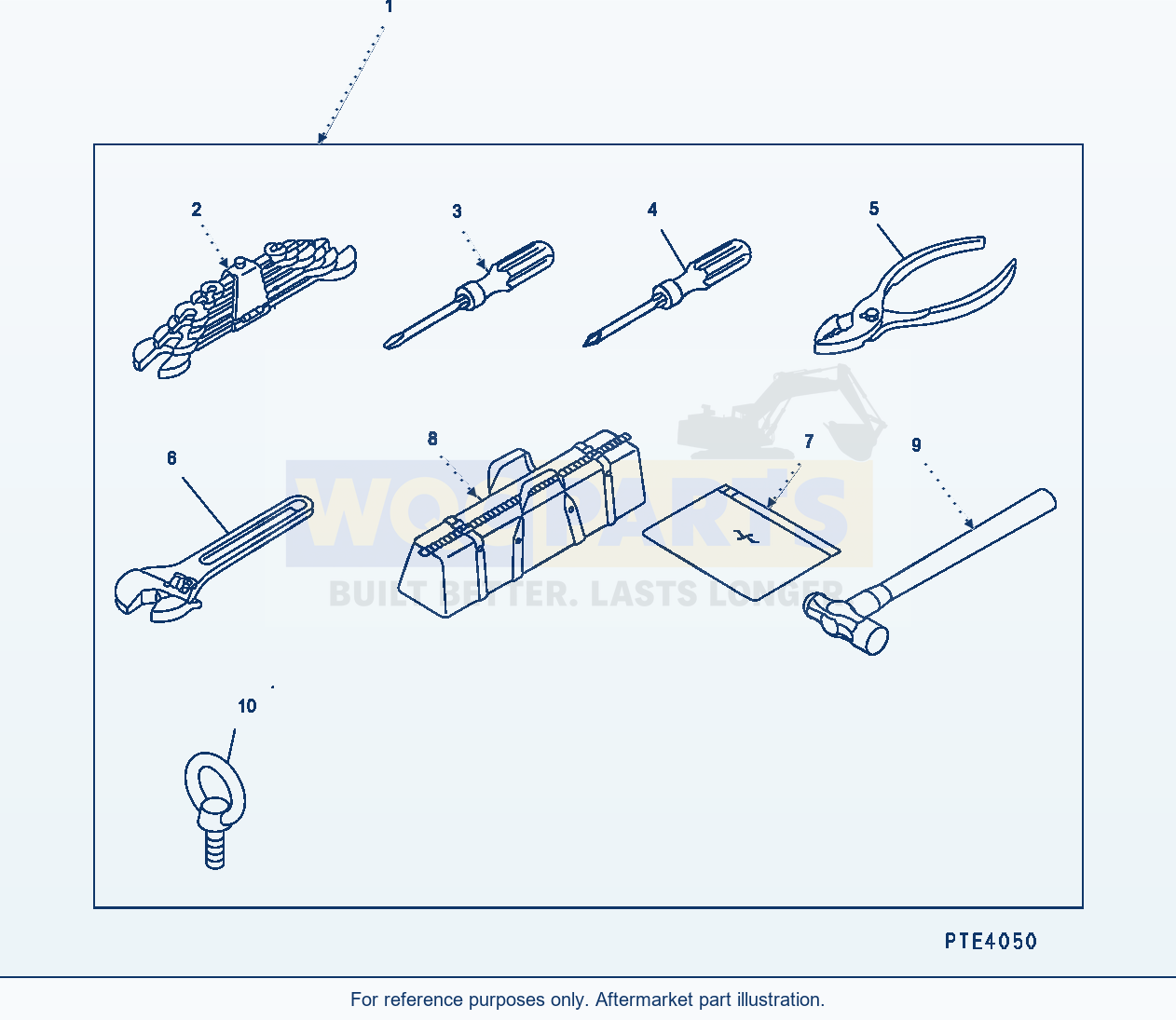 Komatsu WA500-3H General Tools parts diagram