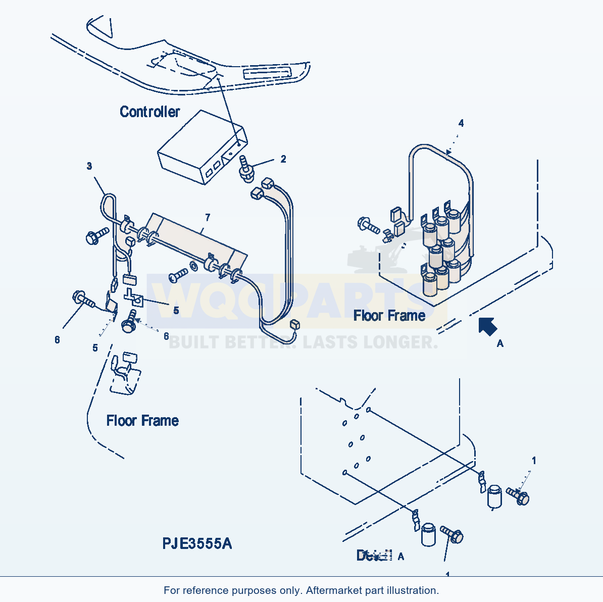 Komatsu WA500-3H Air Conditioner (Electrical System) parts diagram