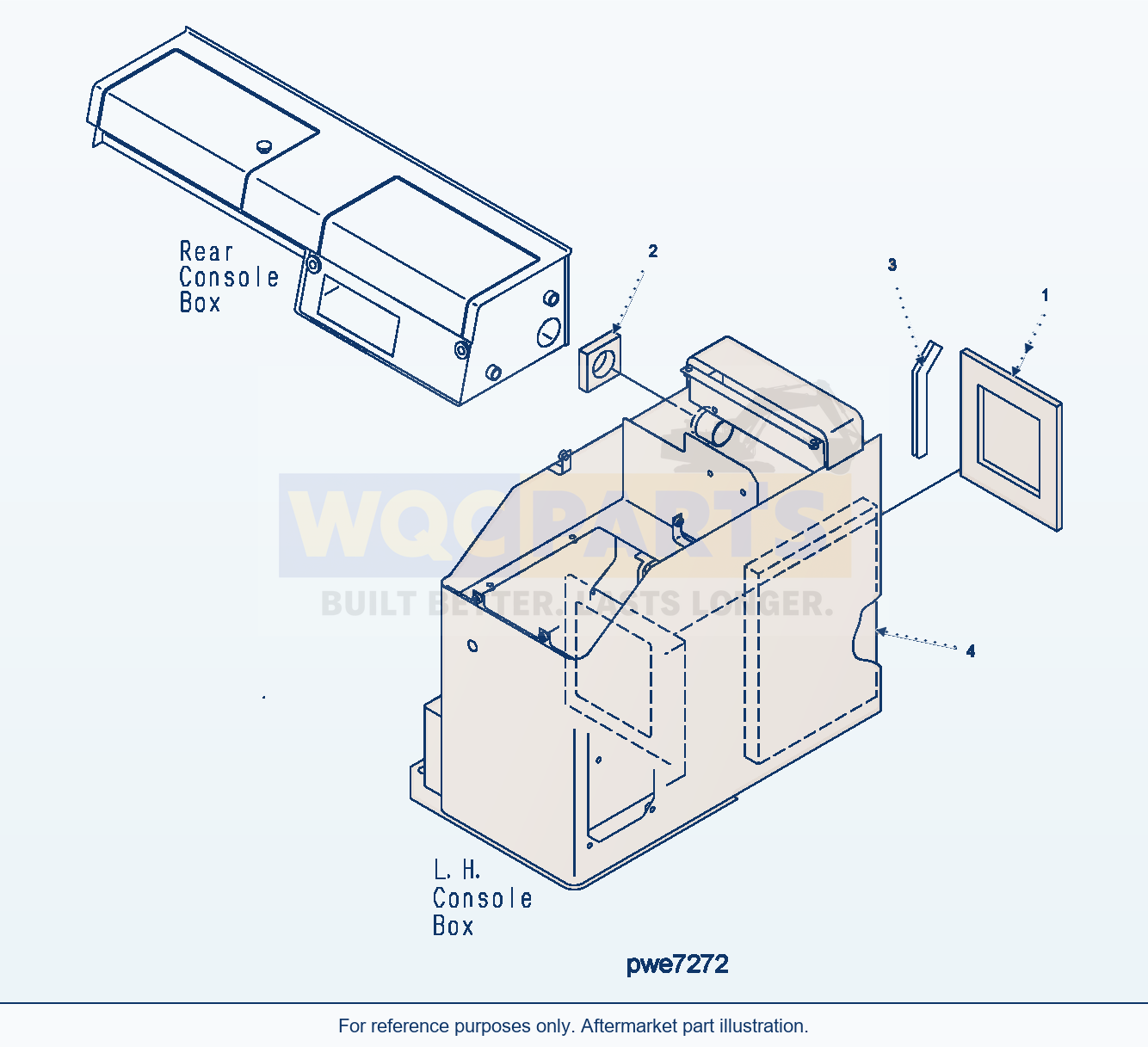 Komatsu WA500-3H Floor Frame (Lhs Console Box - Related Parts) parts diagram