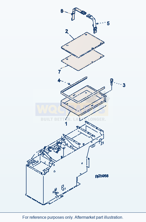 Komatsu WA500-3H Floor Sub (Rhs Console Box - Case) parts diagram