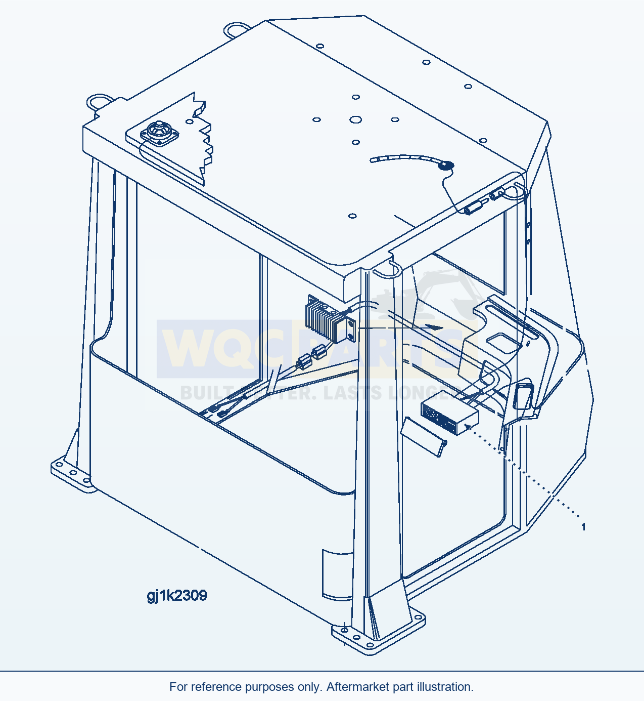 Komatsu WA500-3H Radio parts diagram