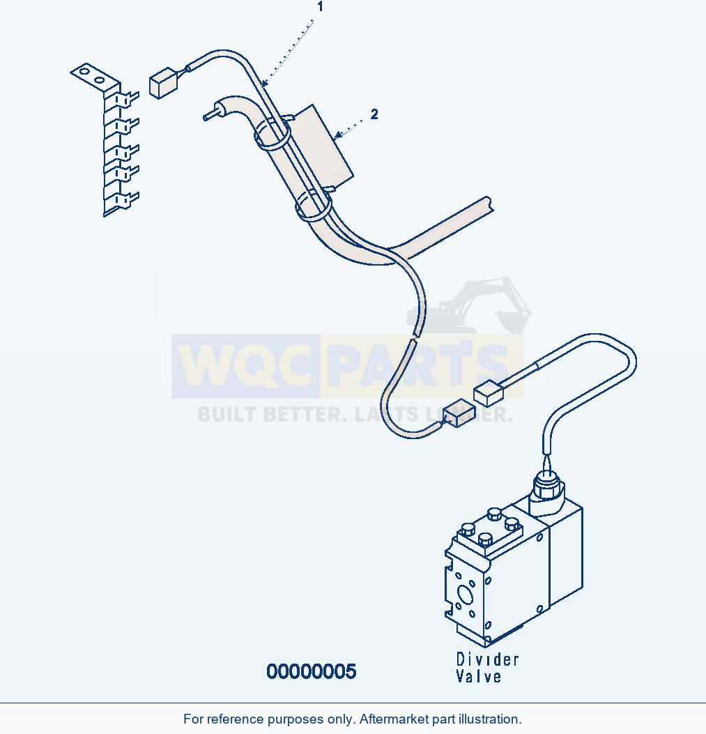 Komatsu WA500-3H Wiring Harness (Emergency Steering) parts diagram