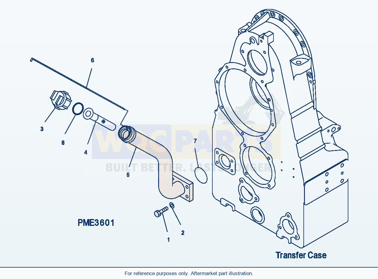 Komatsu WA500-3H Transmission (Transfer Filler) parts diagram
