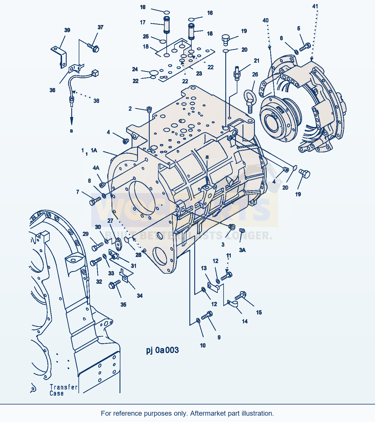 Komatsu WA500-3H Transmission (Transmission Case) parts diagram