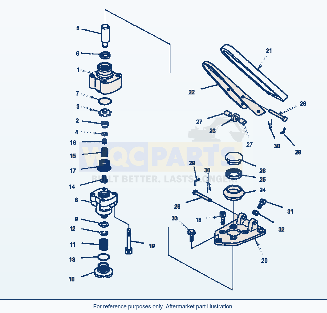 Komatsu WA500-3L Brake Control Single Brake Valve parts diagram