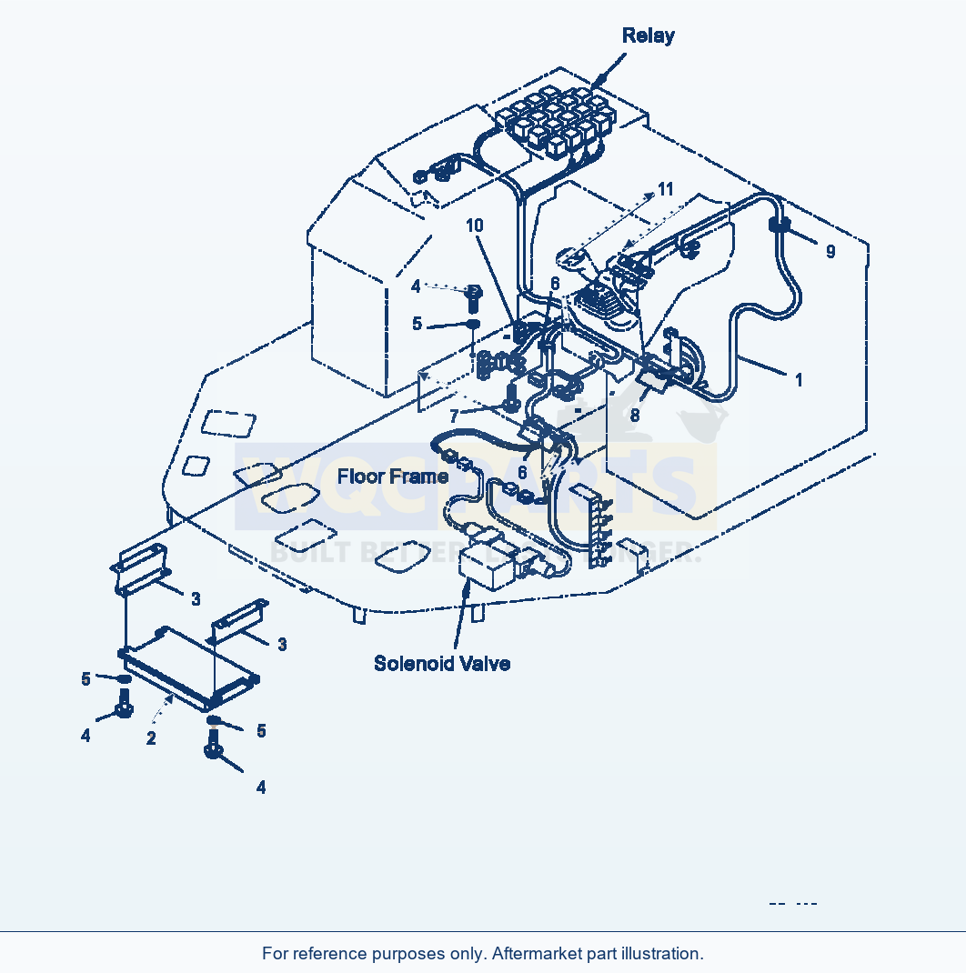 Komatsu WA500-3L Electrical System Joystick Steering parts diagram