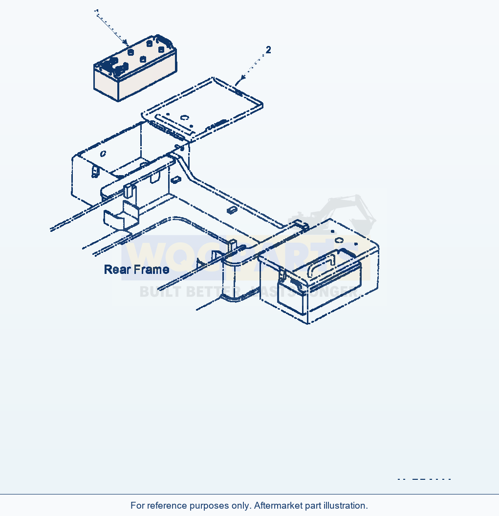 Komatsu WA500-3L Battery parts diagram