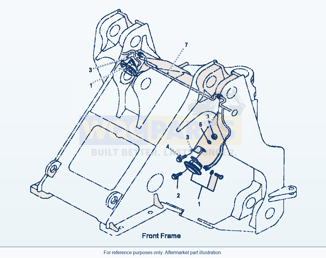 Komatsu WA500-3L Horn parts diagram