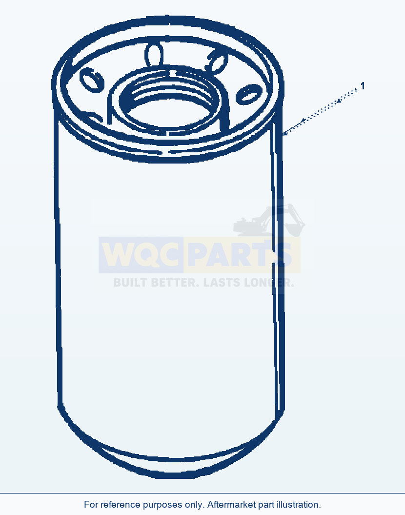 Komatsu WA500-3L Full Flow Oil Filter parts diagram