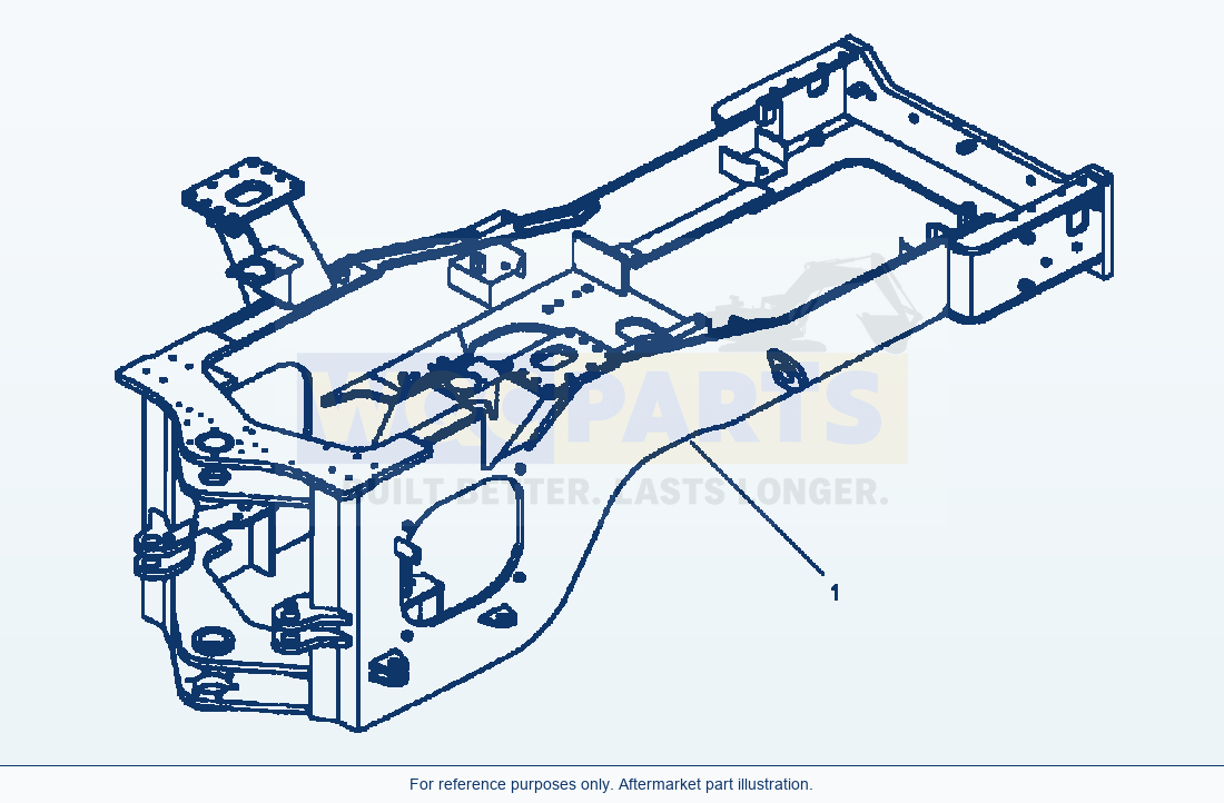 Komatsu WA500-3L Rear Frame parts diagram