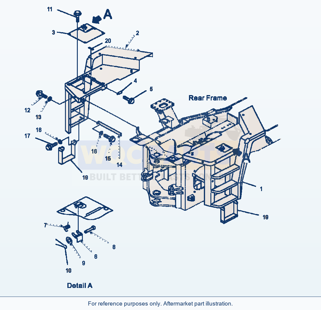 Komatsu WA500-3L Entry Ladders parts diagram