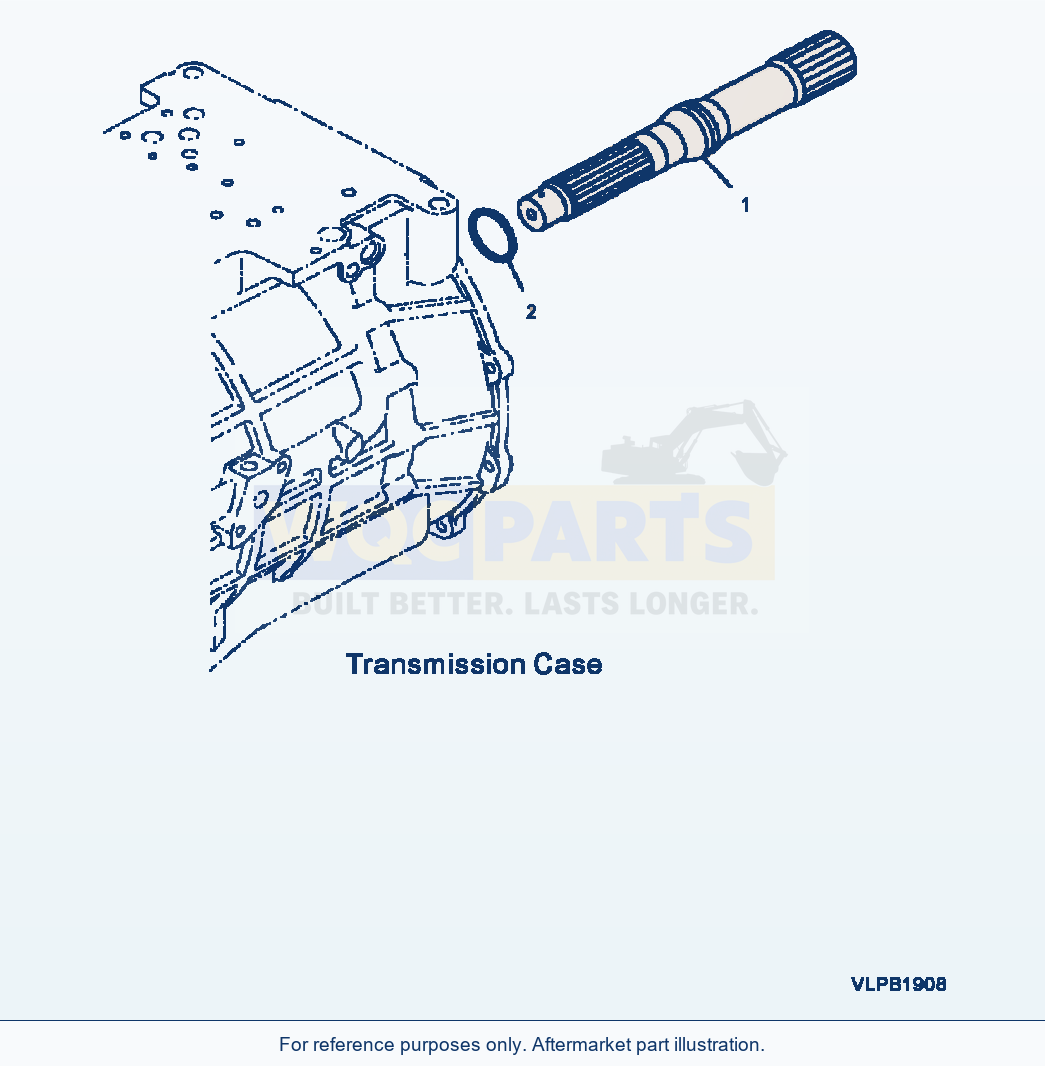 Komatsu WA500-3L Transmission Assembly Input Shaft parts diagram